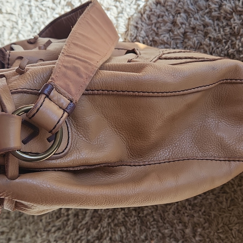 Lucky Brand Tan Leather Shoulder Bag - Picture 10 of 16
